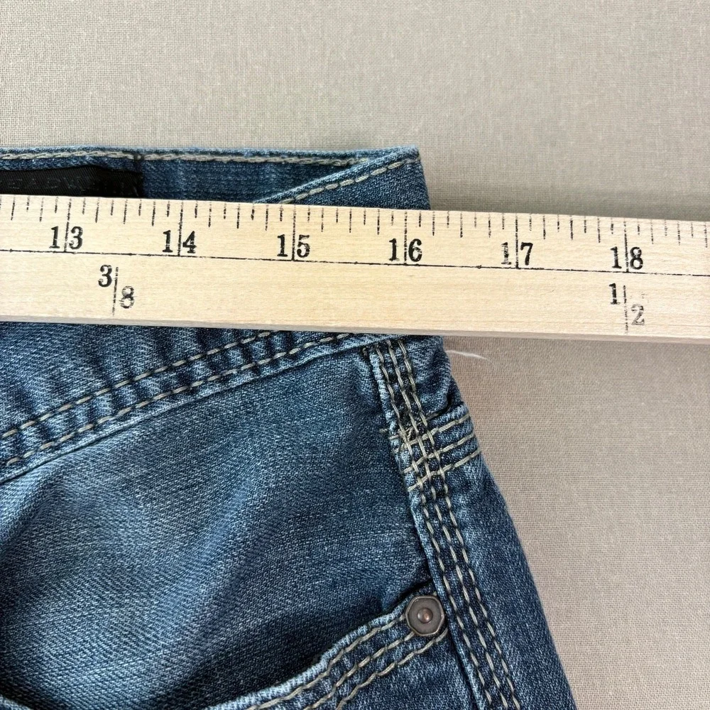 Axel Treadwell Jeans Mens Size 34X34 Blue Denim Dark Wash Relaxed Straight Leg